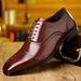 Large Size 2026 New Leather Shoes, Block Color Blocking, Carved And Versatile British Business Formal Men's Shoes_vogvips.com