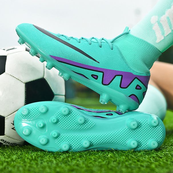 Cross-Border 2024 New High-Top Football AG Long Spik TF Cleats Youth Men's Women's Top Quality Training And 5A Competition Sports_vogvips.com