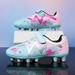Summer breathable Velcro football shoes lace-free_vogvips.com