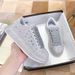 2026 For Baiman White Women New Thick-Soled Rhinestone Leather Versatile Sports Casual Diamond Single Shoes Black_vogvips.com