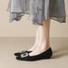 Gentle Pointed Single Shoes Fairy Wind Water Diamond Shallow Mouth Beanie Shoes Soft Sole_vogvips.com
