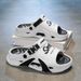 Men's Summer Water Sandals New Style Thick Soled Outdoor Beach Shoes Soft Soled Feel One Strap Driving Shoes_vogvips.com