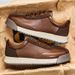 Retro Fashion Brown Men's Low Sneakers Big Size 45 Breathable Flat Shoes Trainers Men Lace-up Casual Sneakers Zapatillas Hombre_vogvips.com