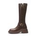Platform For Women 2025 Autumn Winter New Style Petite Height Increasing Slimming High Tube Riding Over-the-Knee Long_vogvips.com