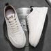 Summer Breathable Men's Thick Soled Versatile White Casual Board Shoes_vogvips.com