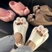 Cute Cat Paw Slippers For Women Summer Cartoon Girl Heart Closed Toe Indoor Couple Thick Sole EVA Slippers For Men_vogvips.com