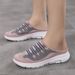 Lightweight Round Toe For Women Flats Soft House Slippers Female Slides Four Season Casual Mesh Lazy Shoes_vogvips.com