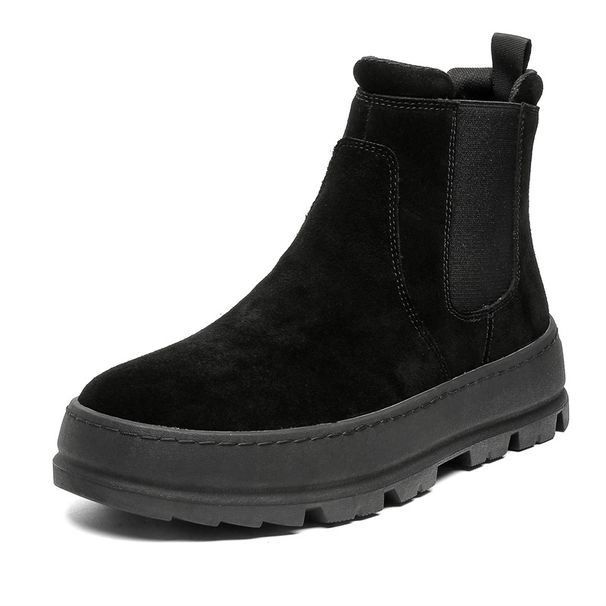 Couple Casual Chelsea Boots Thick-soled Height Increasing Tooling Boots Sleeve Martin Boots_vogvips.com