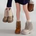 2025 Winter Niche Design Thick-Soled Furry Wide-Leg Versatile Snow Factory Plush Warm Fashion Boots_vogvips.com