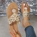 2026 Summer Flat-bottomed Beach Sandals Women's Rhinestone Simple And Light Casual Buckle Toe Sandals_vogvips.com