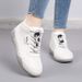 2026 New Autumn Lightweight Student Casual Shoes For Women, Mid-Top Versatile White Shoes, Thick-Soled Wear-Resistant_vogvips.com