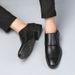 Men's Casual Leather Shoes Soft PU Upper Comfortable Low-Top Business Formal Slip-On Loafers For Daily Wear Formal Business Shoes, New British Shoes_vogvips.com