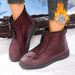 Winter Fleece-Lined Thickened Warm Boots Mothers, Soft Sole Shoes For Middle-Aged And Elderly Women, Cross-Border_vogvips.com
