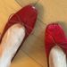 Foot-Slimming Ballet Flats French Style Elegant Fairy Bow Red Shallow Mouth Flat Loafers Wedding Shoes_vogvips.com