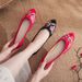 Single Shoe With Cow Tendon Sole, One Foot Stepping, Delicate He Mudan Phoenix Embroidered Cloth Bridal S, Women's_vogvips.com