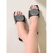 New Plus-size Flat Slippers Female Fairy Wind Rhinestone Sequined Beach Flip-flops_vogvips.com