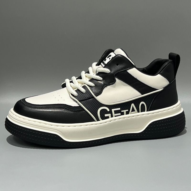 Men's Sports Style Genuine Leather Breathable Fashionable Casual Youth Versatile Autumn Trendy Shoes Lightweight_vogvips.com