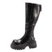 Sweet Cool Hot Girl Recommendation~Korean Style Big Toe Thick Sole Over-the-Knee Long For Women Slimming Heightening_vogvips.com