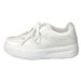 Foreign Trade Wholesale Sneakers 2023 Spring And Autumn New Thick-Soled Pure White Round-Toe Board Student Lace-Up_vogvips.com