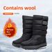 Thickened Mid-Calf Snow Shoes Fleece-Lined Outdoor Non-Slip Women's Winter Cotton Boots_vogvips.com