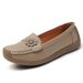 Women's Flat Shoes Soft Soles Soft Shoes Comfortable Large Size Bean Shoes For Women_vogvips.com