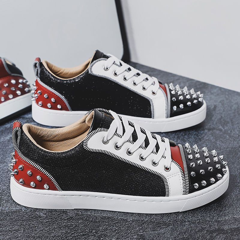 2025 Spring New European Style Rhinestone Studded Men's Trendy Sneakers Korean Version Hip-Hop Casual Shoes_vogvips.com