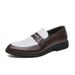 Business Formal Suit, Footwell, Loafers, Fashionable Contrasting Color, Open Mouth Laughing Leather Shoes, Men's Plus_vogvips.com