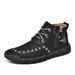 European Warm Series 2025 Autumn Winter New Zipper Martin Men's Large Size Handmade Short Outdoor Casual Non-slip Work Boots_vogvips.com