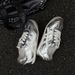 2025 Summer New Versatile Flat Forrest Gump Shoes Round Toe Silver German Training Shoes Retro Color Blocking Casual Sports Shoes For Women_vogvips.com