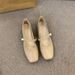 Square Head Mary Jane Shoes Women's Shoes Spring And Autumn Thick Heel With French Style Skirt Temperament Versatile_vogvips.com