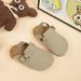 Breathable Linen House Slippers – Soft Memory Foam Insole, Non-Slip Rubber Sole For Indoor/Outdoor (Unisex, Kids & Adults, Beige & Dark Brown)_vogvips.com