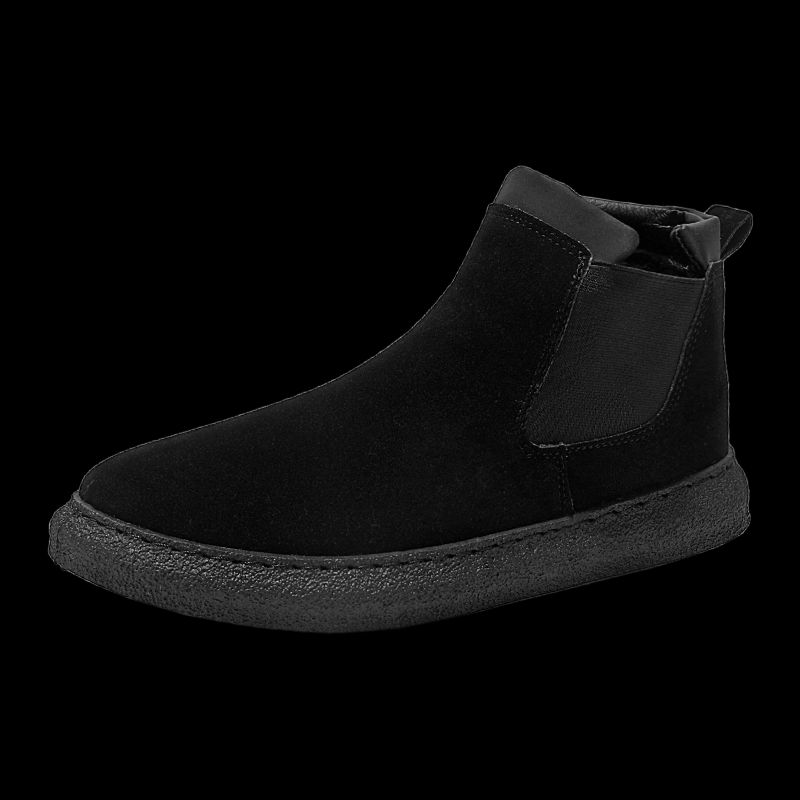 New Leather Spring Men's Shoes High-top Men's Heightening Tooling Martin Boots_vogvips.com