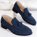 Brand Design Men Suede Leather Shoes Moccasins Purple Tassel Pointed Men's Loafers Vintage Slip-on Casual Men Social Dress Shoe_vogvips.com