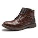 European Warm Series New Men's Martin Work British Style Short Casual Leather Boots High-top Shoes For Men_vogvips.com
