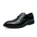 Euro Step Large Size 48 Polished Color Men's Fashion Formal Pointed Toe Brogue Carved Business Leather Shoes For Men_vogvips.com