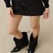 Women's High Heeled Lace Up Ankle Boots Black Wedge Slim Fit Style Short Boots Niche Design_vogvips.com