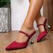 2026 Summer Women's Shoes: Fashionable And Elegant Open-Back Mule High Heels With Full Rhinestones, Versatile New Style_vogvips.com