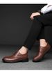 Casual Dress Leather Shoes Men's Shoes Inner Height Increase Single Shoes Thick Sole Height Increase Shoes Casual Suit Shoes_vogvips.com