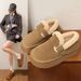 Slip-On Cold-Resistant Snow Boots For Women 2024 Winter New Retro Thick-Soled Fleece-Lined Thickened Warm_vogvips.com