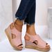 and Style Thick-Soled Women's Shoes Summer Hollow Fish-Mouth Wedge_vogvips.com
