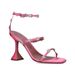 Cross-border Manufacturer Wholesale Triangle Heel Square-toed Fashion Sandals With Plum Blossom Buckle, Open-toe Elegant_vogvips.com