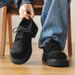 Small Leather Shoes Casual Men's Platform Retro Big Head Leather Shoes Heightening Men's Shoes_vogvips.com