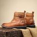 European Warm Series 2025 New British Style Men's Casual Martin Non-Slip Mid-Cut Pointed Leather Slip-On Work Boots_vogvips.com
