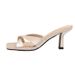 New Summer Niche Cross-Strap Square-Toe Slip-On Women, Thin-Heeled Fairy-Like High-End Satin High-Heel Sandals For_vogvips.com