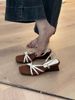 Simon Laine Soft Version~French Niche Wedge Open-toe Sandals For Women, Summer Back Strap Versatile Patent Leather_vogvips.com