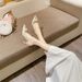 316-117 Pointed Toe High Heels For Women, New Style, Elegant Bridesmaid Shoes, Daily Wear, Large And Small Sizes, Open_vogvips.com
