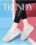Spring New Purple Double Lace Fashion Versatile Thick Bottom Casual Women's Board Shoes_vogvips.com