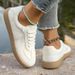 Foreign Trade 2025 Spring New Trendy Versatile Niche Casual Sneakers For Girls, Women's White Student Shoes_vogvips.com