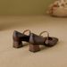 MTX Mary Jane For With One Strap 2025 Spring Summer New Chunky Heel Single Women Shallow Mouth French High Heels Women's_vogvips.com