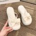 French-s High-end Sandals 2026 New Model Platform Thick-soled Bow Slippers For Women Summer Outdoor Wear Ins Fairy_vogvips.com